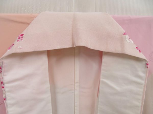 Photo5: 5326T12z640  Japanese Kimono Silk JUBAN Kanzashi Pink (5)