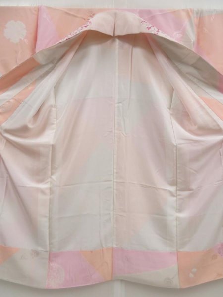 Photo7: 5326T12z640  Japanese Kimono Silk JUBAN Kanzashi Pink (7)