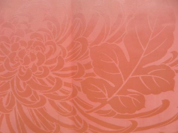 Photo4: 5326T14z630  Japanese Kimono Silk FURISODE JUBAN Chrysanthemum Pink (4)
