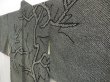 Photo2: 5327T04z710 Vintage Japanese Kimono Silk SHIBORI HAORI Branch Black (2)