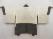 Photo6: 5327T04z710 Vintage Japanese Kimono Silk SHIBORI HAORI Branch Black (6)