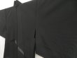 Photo2: 5327T05z270 Vintage Japanese Kimono Silk See through HAORI  Black (2)