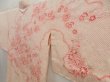 Photo2: 5327T06z500 Vintage Japanese Kimono Silk SHIBORI HAORI Flowers Off-white (2)