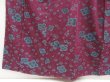 Photo4: 5327T07z730 Vintage Japanese Kimono Silk TSUMUGI Flower Dark grape (4)