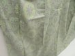 Photo3: 5327T08z710 Vintage Japanese Kimono Silk TSUMUGI Flower Light green (3)