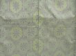 Photo5: 5327T08z710 Vintage Japanese Kimono Silk TSUMUGI Flower Light green (5)