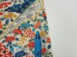 Photo6: 4L06z90  Japanese Kimono Silk  FABRIC Noshi Off-white 65.7x14.8 (6)