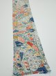Photo2: 4L07z50  Japanese Kimono Silk  FABRIC Noshi Off-white 61.4x7.7 (2)