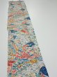 Photo3: 4L07z50  Japanese Kimono Silk  FABRIC Noshi Off-white 61.4x7.7 (3)