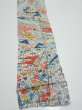 Photo2: 4L09z50  Japanese Kimono Silk  FABRIC Noshi Off-white 82.7x6.9 (2)