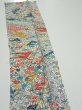 Photo4: 4L10z30  Japanese Kimono Silk  FABRIC Noshi Off-white 41.7x6.9 (4)