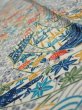 Photo5: 4L10z30  Japanese Kimono Silk  FABRIC Noshi Off-white 41.7x6.9 (5)