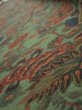 Photo4: 4L08z40  Japanese Kimono Silk  FABRIC Shishi Dull green 56.7x7.3 (4)