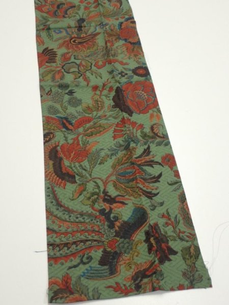 Photo3: 4L10z30  Japanese Kimono Silk  FABRIC Dragon  35.0x7.1 (3)