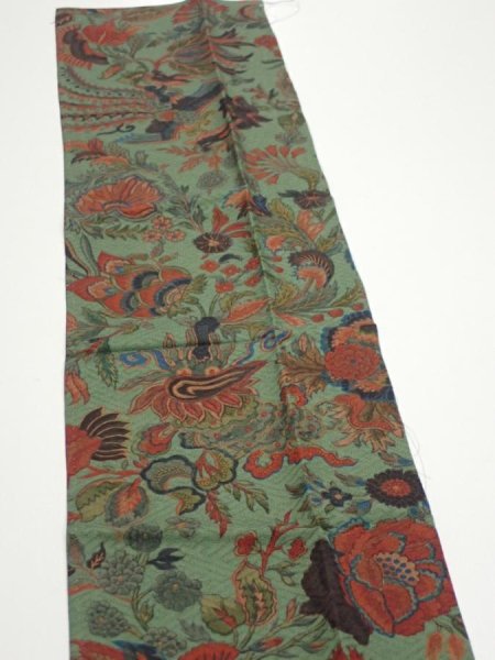 Photo4: 4L10z30  Japanese Kimono Silk  FABRIC Dragon  35.0x7.1 (4)