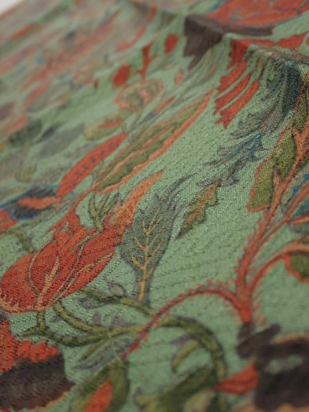 Photo5: 4L10z30  Japanese Kimono Silk  FABRIC Dragon  35.0x7.1 (5)
