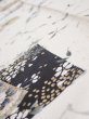 Photo4: 3R09z50  Japanese Kimono Silk  FABRIC Flowers Off-white 81.9x7.3 (4)