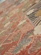 Photo4: 3R01z60  Japanese Kimono Silk  FABRIC Sakura Light brown 42.5x15.0 (4)