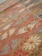 Photo4: 3R02z60  Japanese Kimono Silk  FABRIC Sakura Light brown 42.5x15.0 (4)