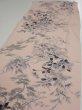 Photo3: 3R06z90  Japanese Kimono Crepe Silk  FABRIC Flowers Light pink 63.0x15.0 (3)
