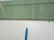 Photo5: 3R09z40  Japanese Kimono Silk TSUMUGI FABRIC Flying crane Light green 74.0x6.7 (5)