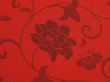 Photo7: 5329T01z600 Vintage Japanese Kimono Silk HAORI Rose Orange-Red (7)