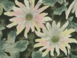 Photo7: 5329T07z510 Vintage Japanese Kimono Silk HAORI COAT Flower Dull green (7)