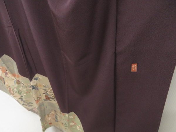 Photo3: 5329T10z1060  Japanese Kimono Silk Artist work TSUKESAGE Edo era (3)