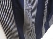 Photo3: 5329T11z930 Vintage Japanese Kimono Silk OMESHI  Dark navy (3)