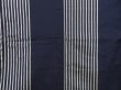 Photo5: 5329T11z930 Vintage Japanese Kimono Silk OMESHI  Dark navy (5)