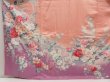 Photo5: 5329T13z1090  Japanese Kimono Silk FURISODE Peony Coral pink (5)
