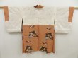 Photo6: 5330T02z520 Vintage Japanese Kimono Blend silk HAORI  Orange-Brown (6)