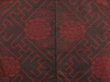 Photo3: 5330T05z390 Antique Japanese Kimono Silk OSHIMA HAORI Chrysanthemum Black (3)