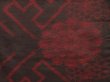 Photo4: 5330T05z390 Antique Japanese Kimono Silk OSHIMA HAORI Chrysanthemum Black (4)
