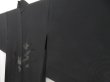 Photo2: 5330T09z330 Vintage Japanese Kimono Silk See through HAORI Maple Black (2)