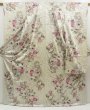 Photo1: 5330T12z1100 Vintage Japanese Kimono Silk FURISODE Smoky white (1)