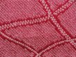 Photo4: 5403T02z560 Vintage Japanese Kimono Silk SHIBORI HAORI  Wine red (4)