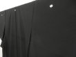 Photo2: 5403T03z600  Unused Japanese Kimono Silk RO KUROMONTSUKI Black (2)