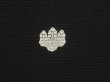 Photo7: 5403T03z600  Unused Japanese Kimono Silk RO KUROMONTSUKI Black (7)