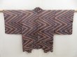 Photo1: 5403T04z630  Japanese Kimono Silk SHIBORI HAORI  Dark purple-gray (1)