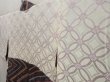 Photo7: 5403T04z630  Japanese Kimono Silk SHIBORI HAORI  Dark purple-gray (7)