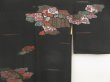 Photo5: 5403T05z480 Vintage Japanese Kimono Silk HAORI  Black (5)