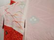 Photo7: 5403T07z560 Vintage Japanese Kimono Silk HAORI Shippo Tomato red (7)