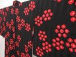 Photo2: 5403T08z630 Vintage Japanese Kimono Silk HAORI Hemp Black (2)