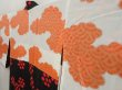 Photo7: 5403T08z630 Vintage Japanese Kimono Silk HAORI Hemp Black (7)