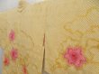 Photo2: 5403T09z480 Vintage Japanese Kimono Silk SHIBORI HAORI Flower Straw yellow (2)