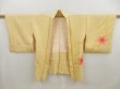 Photo5: 5403T09z480 Vintage Japanese Kimono Silk SHIBORI HAORI Flower Straw yellow (5)