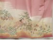Photo7: 5403T10z1140  Japanese Kimono Silk IROTOMESODE JUKO-ORI Dull pink (7)