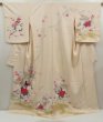 Photo1: 5403T11z1090  Japanese Kimono Silk TSUKESAGE Princess Light peach (1)