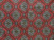 Photo5: 5403T14z690 Vintage Japanese Kimono Silk OSHIMA TSUMUGI Camellia Red (5)